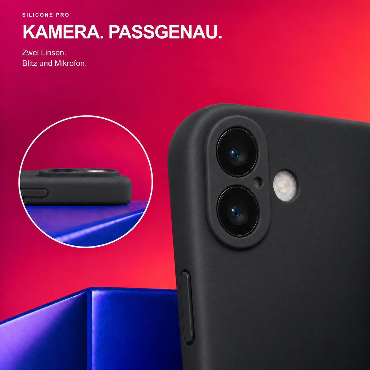 iPhone 17 - Silikon Hülle Soft-Touch Schwarz