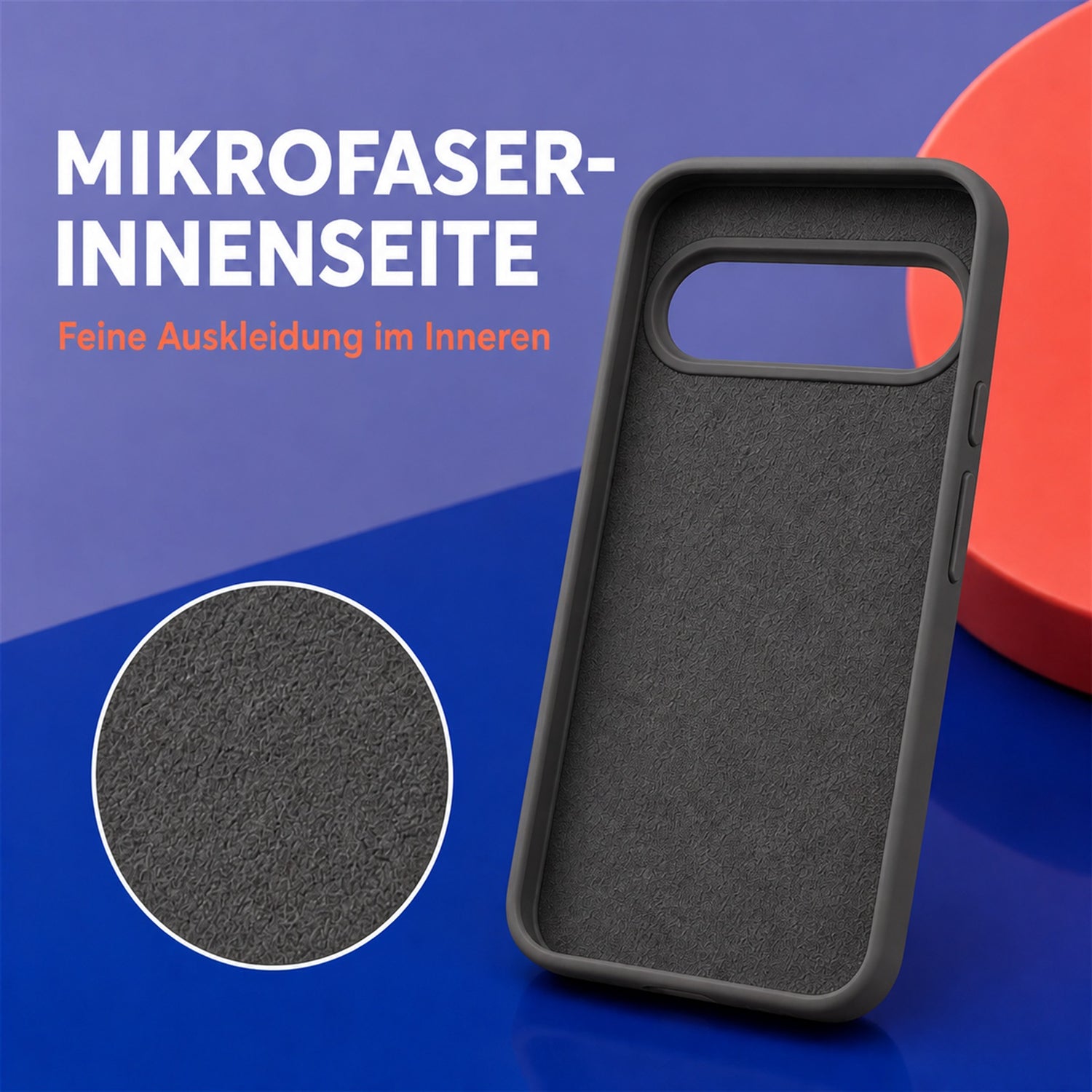 Google Pixel 10 / 10 Pro Silicone Pro Silikon Hülle Anthrazit – Detailansicht 4