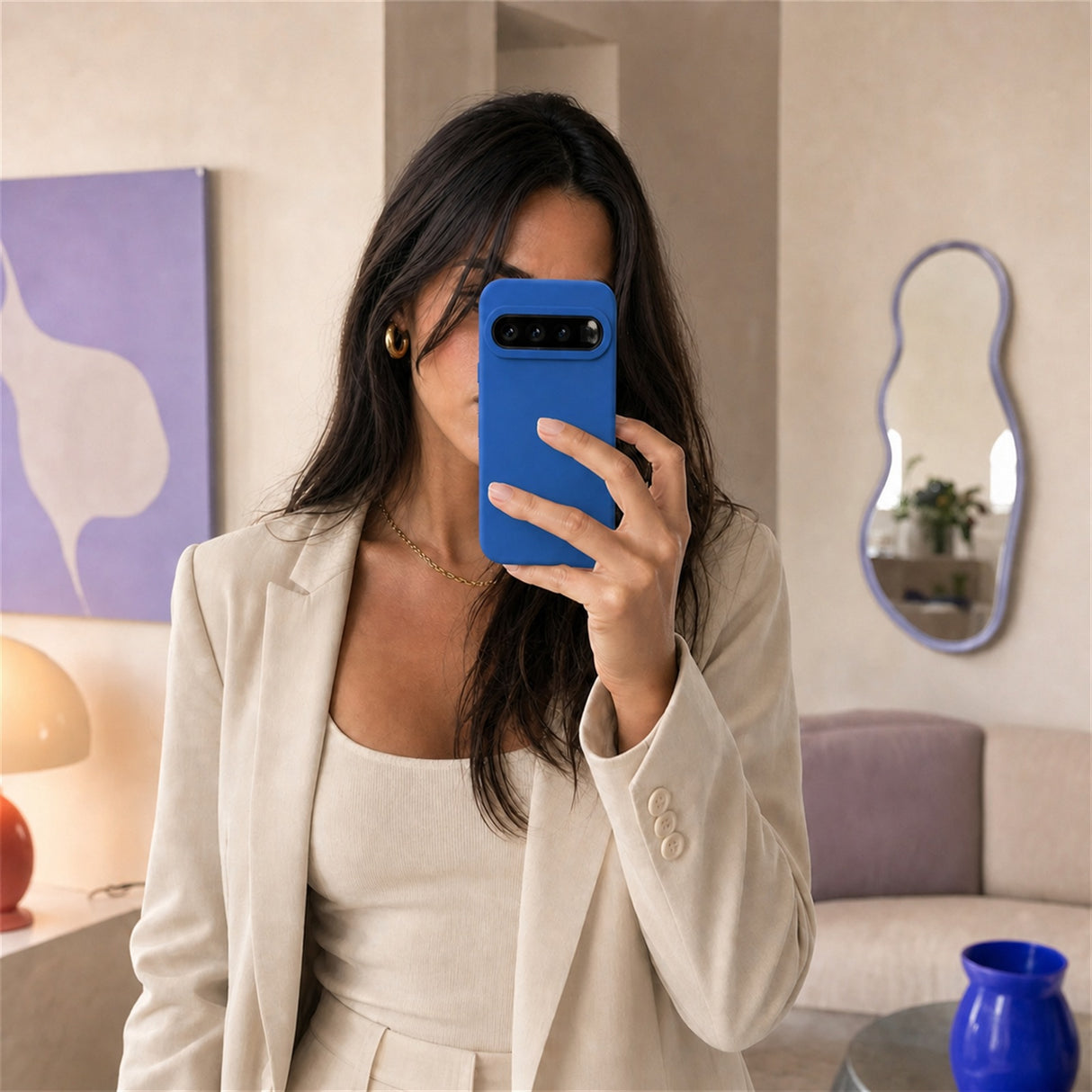 Google Pixel 10 / 10 Pro Silicone Pro Silikon Hülle Marineblau – Detailansicht 6