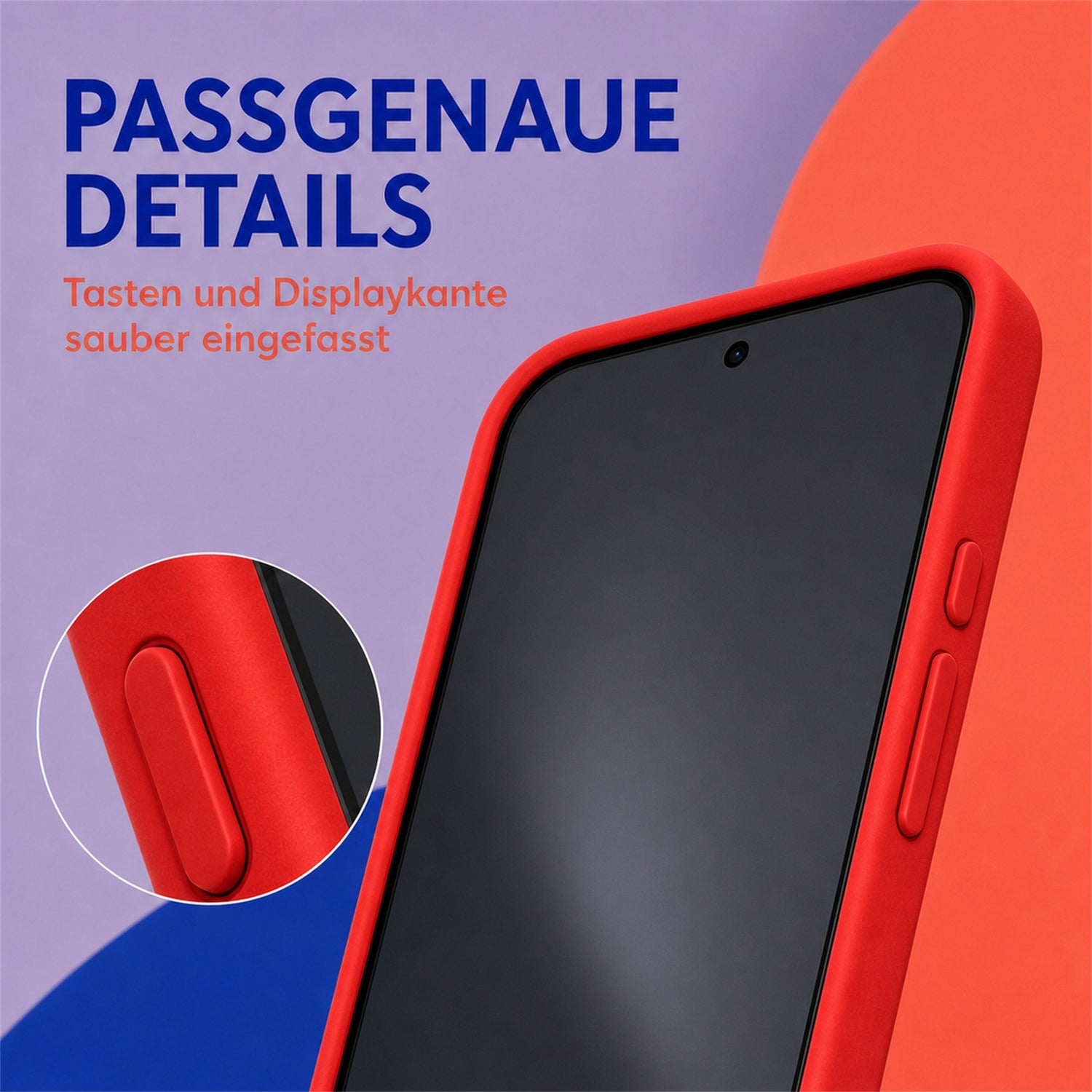 Google Pixel 10 / 10 Pro Silicone Pro Silikon Hülle Rot – Detailansicht 3