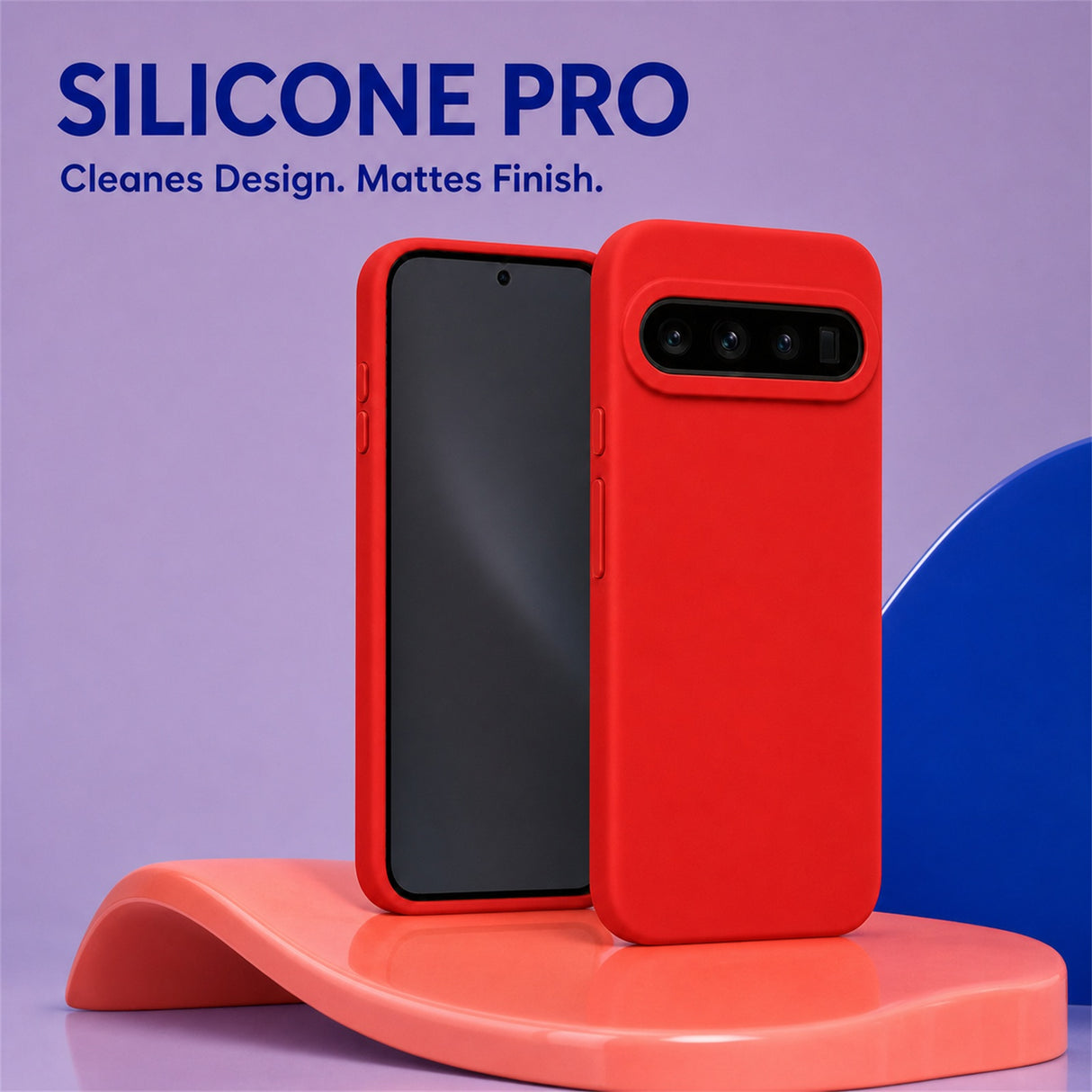 Google Pixel 10 / 10 Pro Silicone Pro Silikon Hülle Rot – Detailansicht 5
