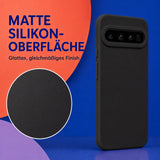 Google Pixel 10 / 10 Pro Silicone Pro Silikon Hülle Schwarz – Detailansicht 1