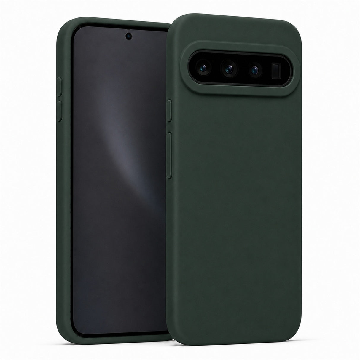 Google Pixel 10 / 10 Pro Silicone Pro Silikon Hülle in Tannengrün – Produktansicht