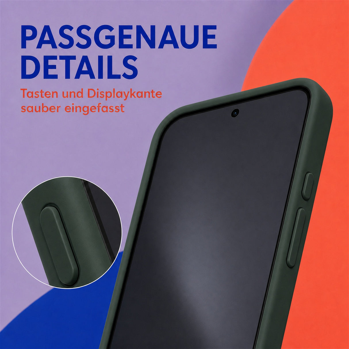Google Pixel 10 / 10 Pro Silicone Pro Silikon Hülle Tannengrün – Detailansicht 3
