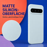 Google Pixel 10 / 10 Pro Silicone Pro Silikon Hülle Wolkenblau – Detailansicht 1