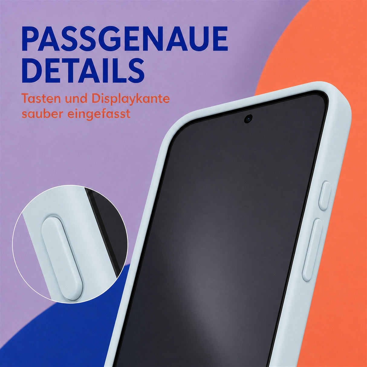 Google Pixel 10 / 10 Pro Silicone Pro Silikon Hülle Wolkenblau – Detailansicht 3