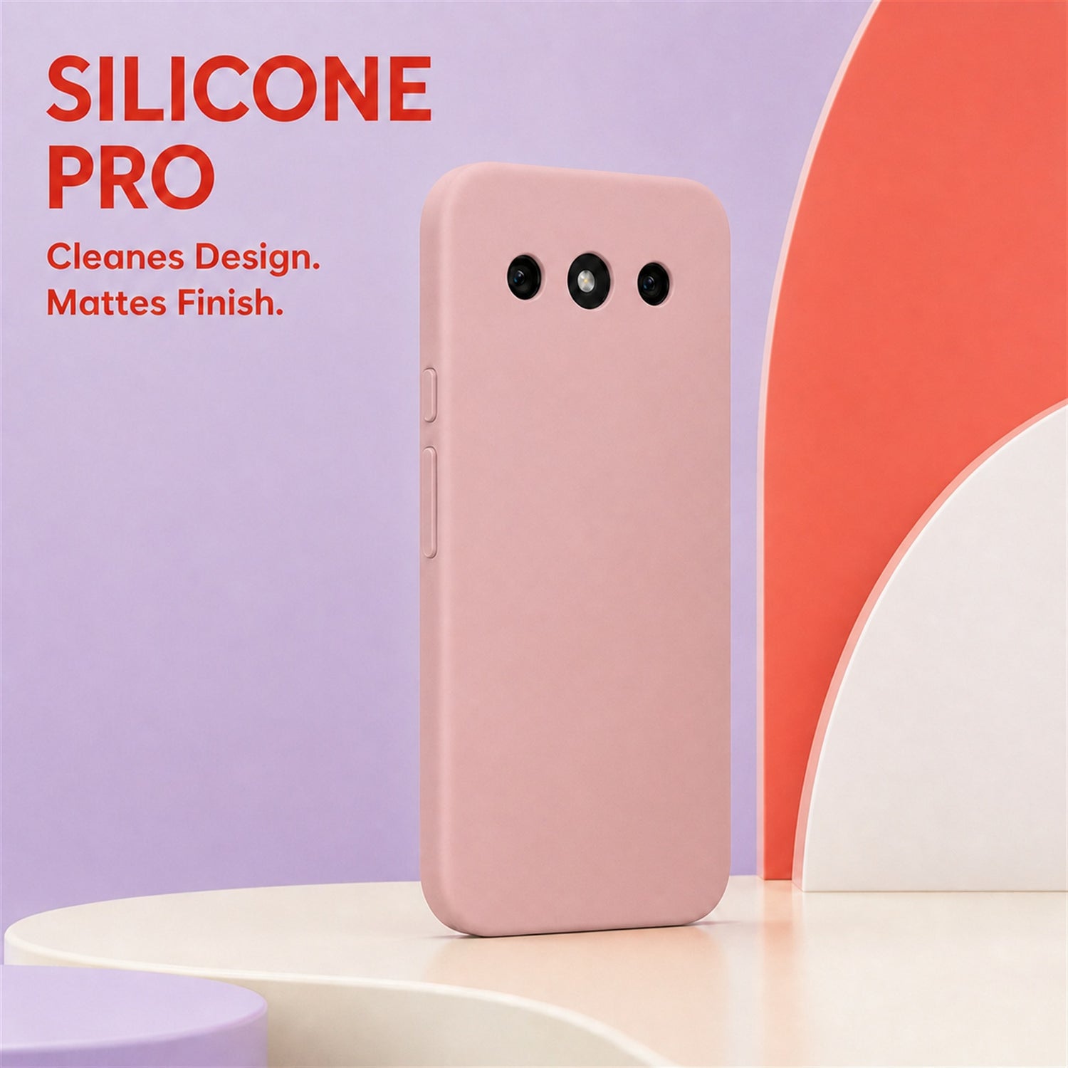 Google Pixel 10a Silicone Pro Silikon Hülle Altrosa – Detailansicht 5