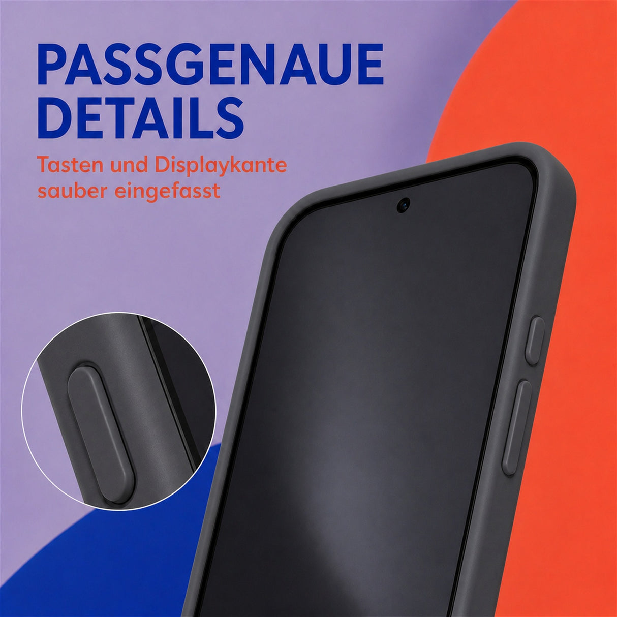 Google Pixel 10a Silicone Pro Silikon Hülle Anthrazit – Detailansicht 3