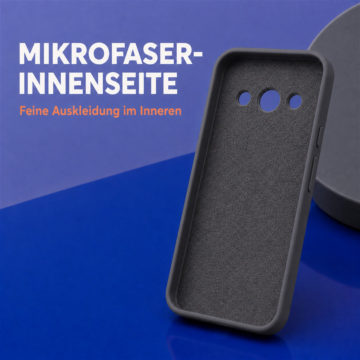 Google Pixel 10a Silicone Pro Silikon Hülle Anthrazit – Detailansicht 4