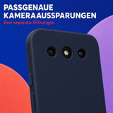 Google Pixel 10a Silicone Pro Silikon Hülle Mitternachtsblau – Detailansicht 2