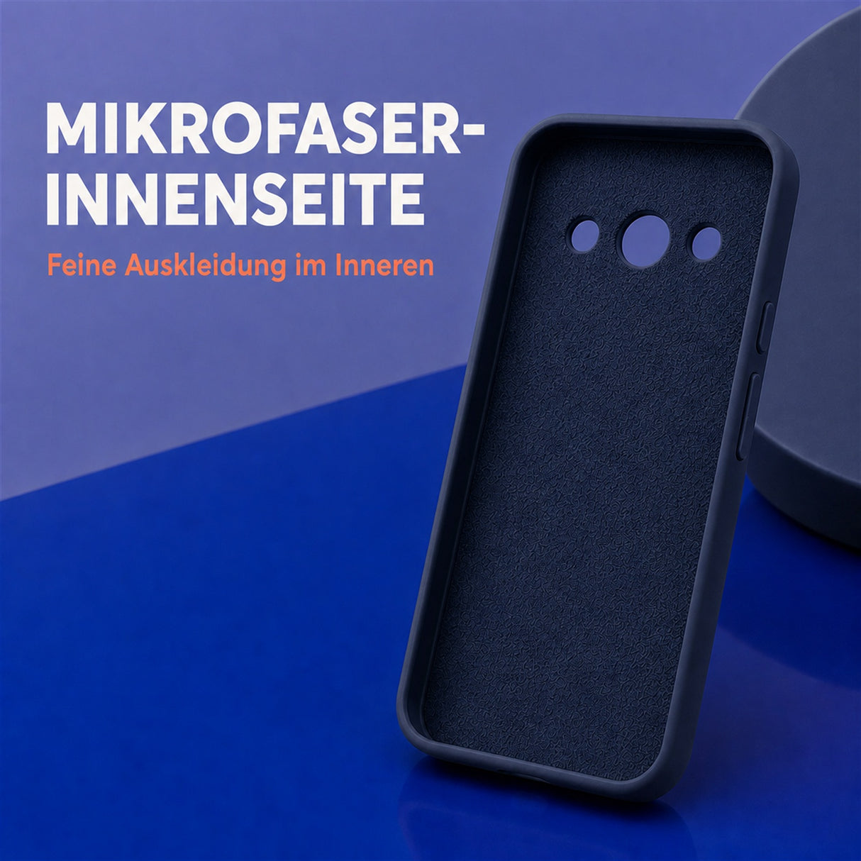 Google Pixel 10a Silicone Pro Silikon Hülle Mitternachtsblau – Detailansicht 4