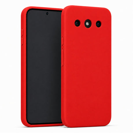 Google Pixel 10a Silicone Pro Silikon Hülle in Rot – Produktansicht