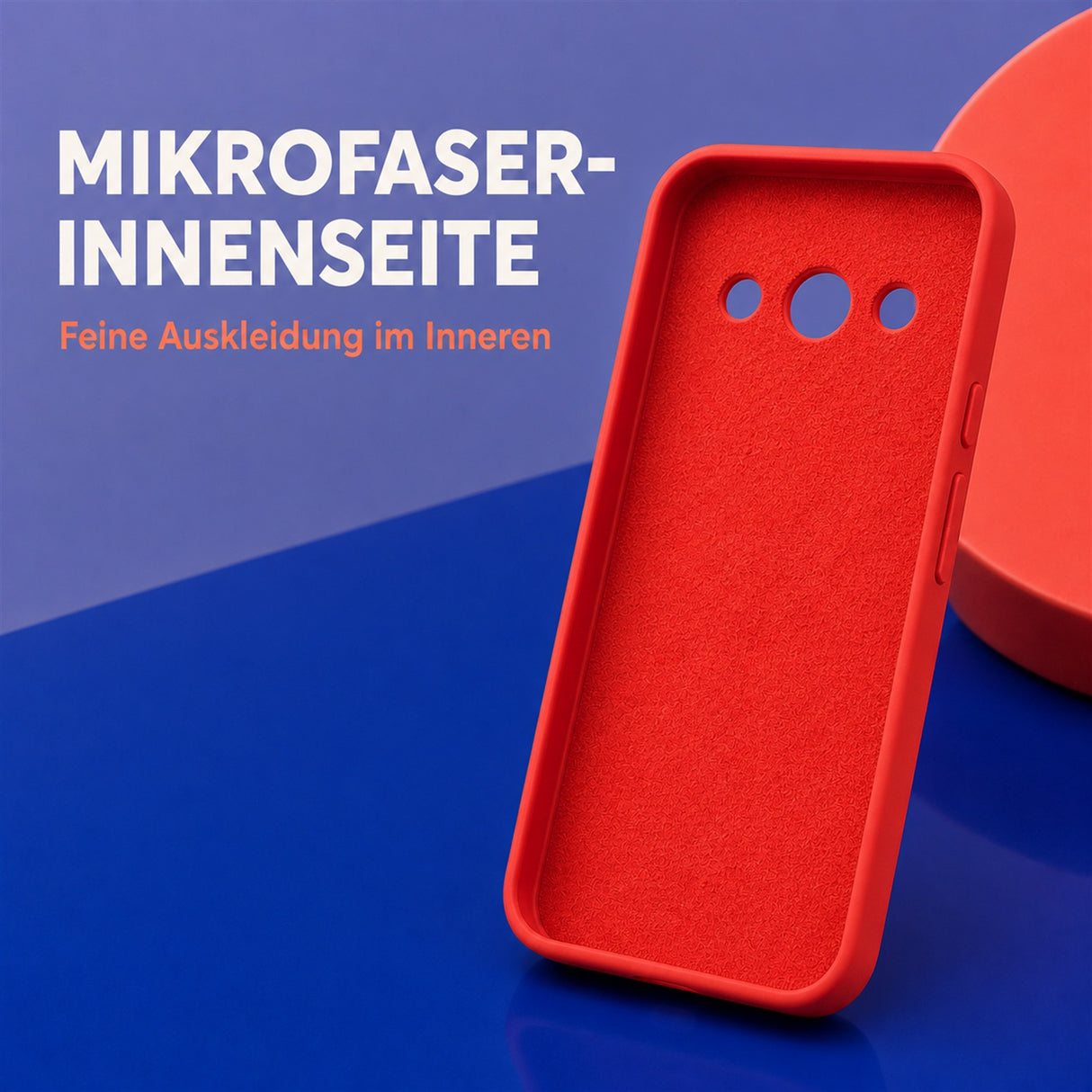 Google Pixel 10a Silicone Pro Silikon Hülle Rot – Detailansicht 4