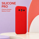 Google Pixel 10a Silicone Pro Silikon Hülle Rot – Detailansicht 5