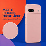 Google Pixel 7 Silicone Pro Silikon Hülle Altrosa – Detailansicht 1