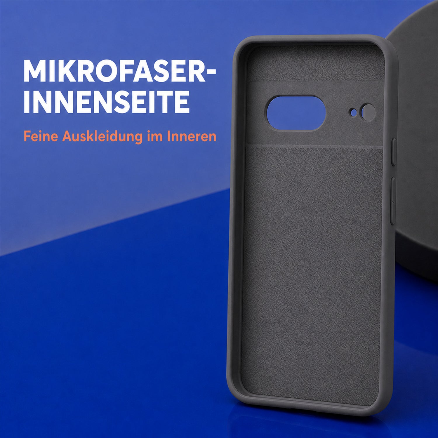 Google Pixel 7 Silicone Pro Silikon Hülle Anthrazit – Detailansicht 4