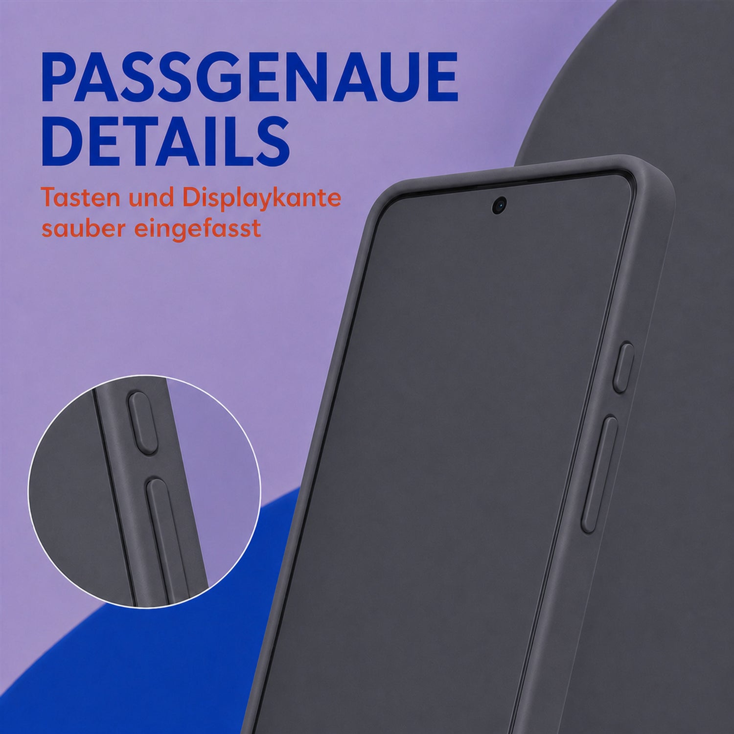 Google Pixel 7 Pro Silicone Pro Silikon Hülle Anthrazit – Detailansicht 3