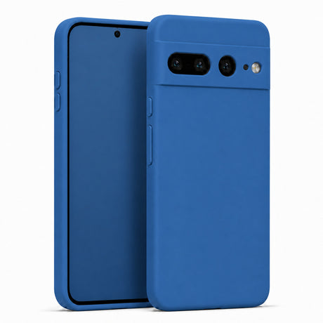 Google Pixel 7 Pro Silicone Pro Silikon Hülle in Marineblau – Produktansicht