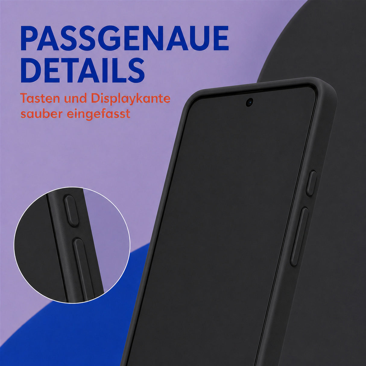 Google Pixel 7 Pro Silicone Pro Silikon Hülle Schwarz – Detailansicht 3