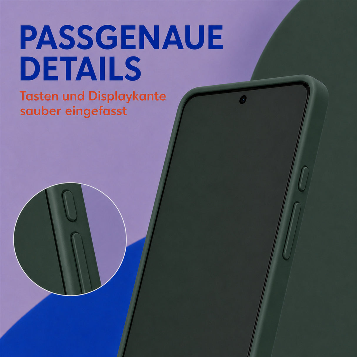Google Pixel 7 Pro Silicone Pro Silikon Hülle Tannengrün – Detailansicht 3