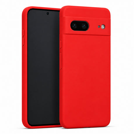 Google Pixel 7 Silicone Pro Silikon Hülle in Rot – Produktansicht