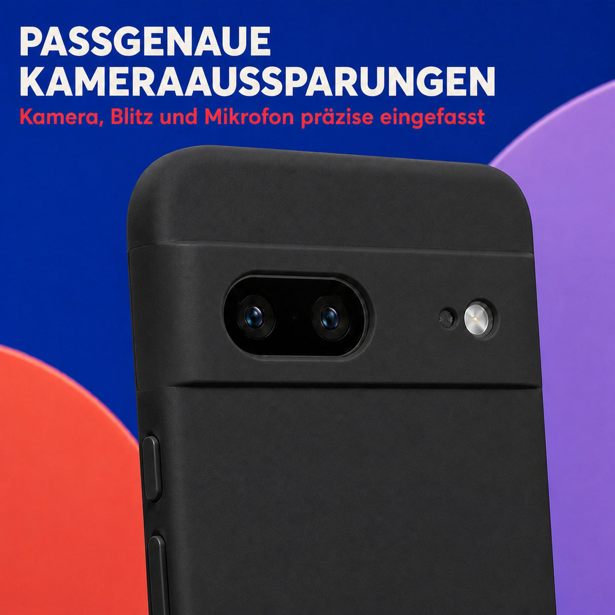 Google Pixel 7 Silicone Pro Silikon Hülle Schwarz – Detailansicht 2