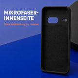 Google Pixel 7 Silicone Pro Silikon Hülle Schwarz – Detailansicht 4