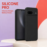 Google Pixel 7 Silicone Pro Silikon Hülle Schwarz – Detailansicht 5