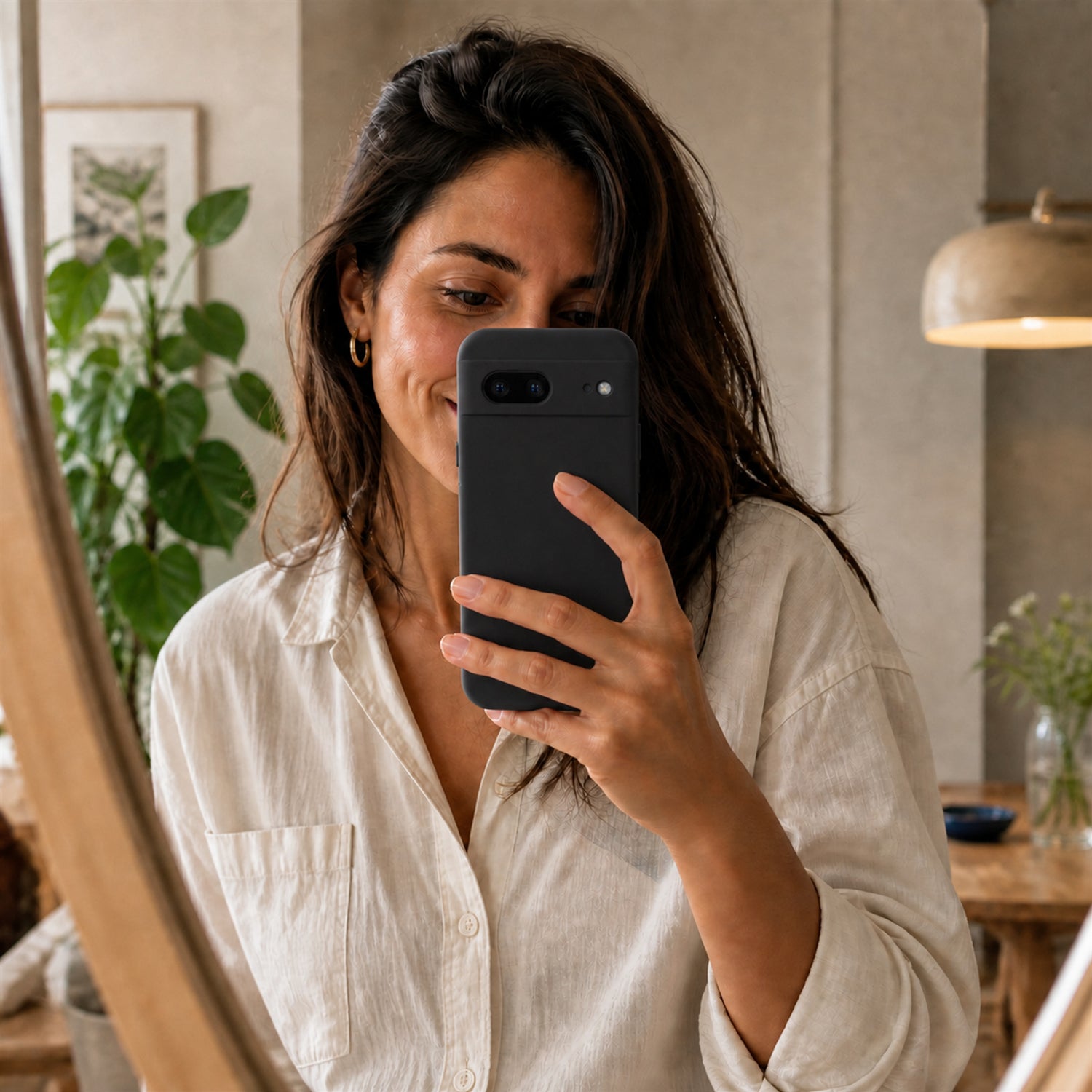 Google Pixel 7 Silicone Pro Silikon Hülle Schwarz – Detailansicht 6