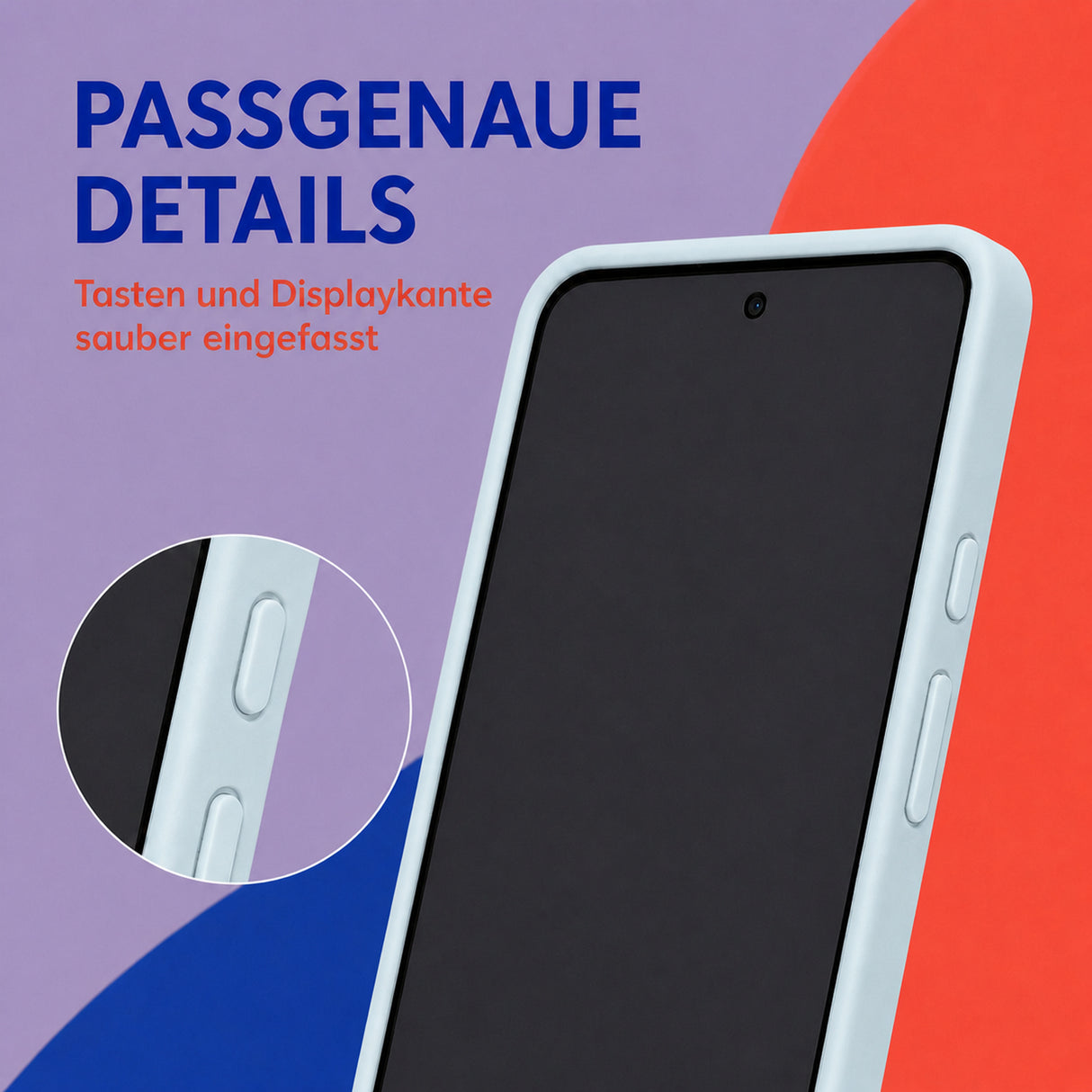 Google Pixel 7 Silicone Pro Silikon Hülle Wolkenblau – Detailansicht 3