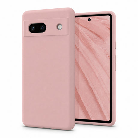 Google Pixel 7A Silicone Pro Silikon Hülle in Altrosa – Produktansicht
