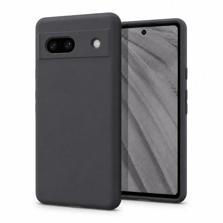 Google Pixel 7A Silicone Pro Silikon Hülle in Anthrazit – Produktansicht