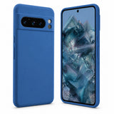 Google Pixel 8 Pro Silicone Pro Silikon Hülle in Marineblau – Produktansicht