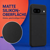 Google Pixel 8 Silicone Pro Silikon Hülle Schwarz – Detailansicht 1