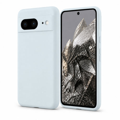 Google Pixel 8 Silicone Pro Silikon Hülle in Wolkenblau – Produktansicht