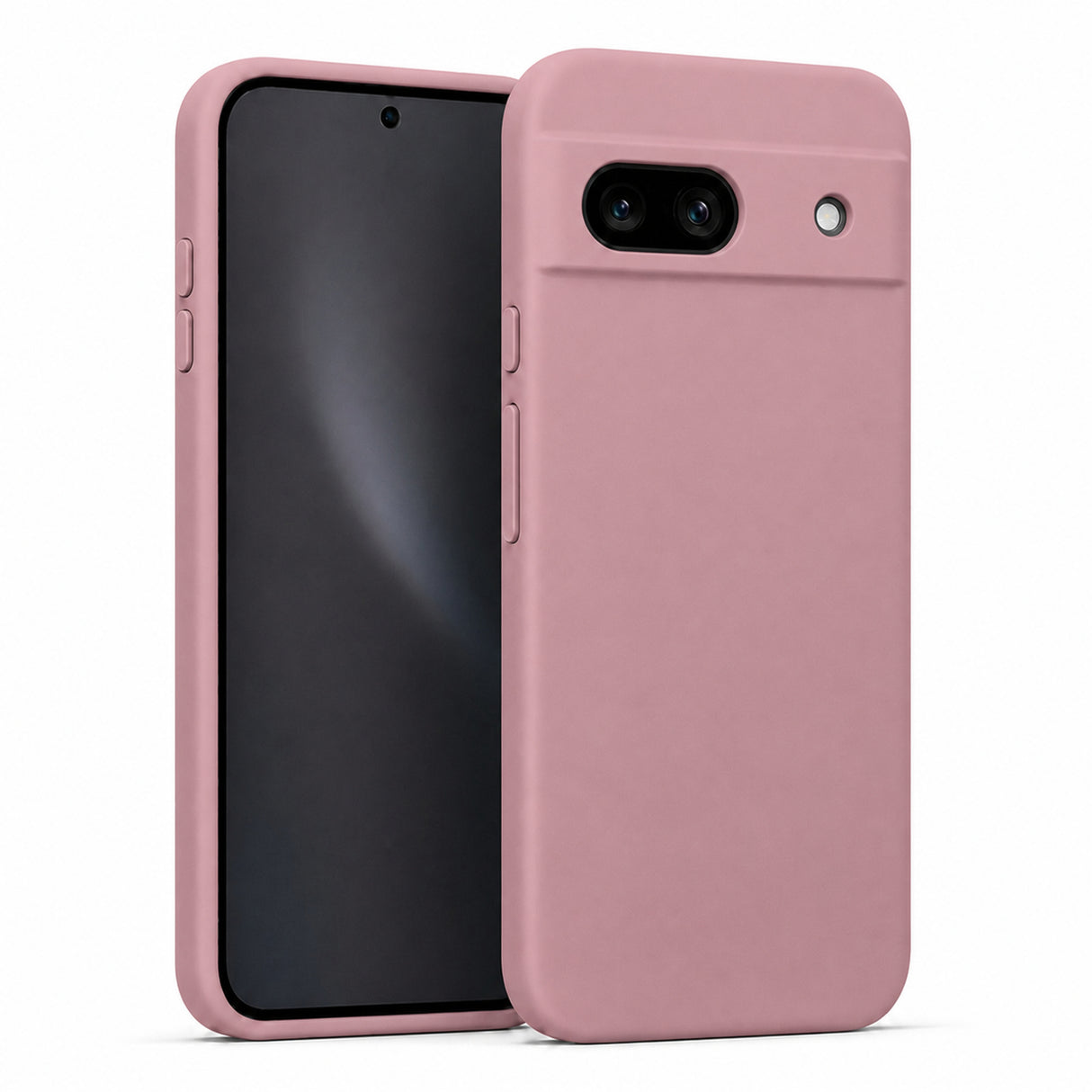 Google Pixel 8A Silicone Pro Silikon Hülle in Altrosa – Produktansicht