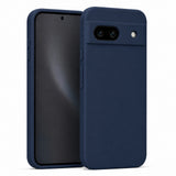 Google Pixel 8A Silicone Pro Silikon Hülle in Marineblau – Produktansicht