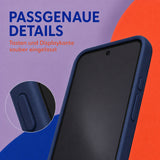 Google Pixel 8A Silicone Pro Silikon Hülle Marineblau – Detailansicht 3