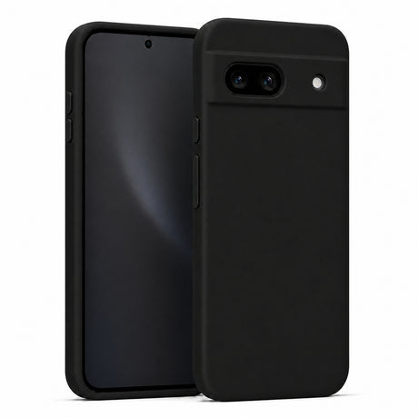 Google Pixel 8A Silicone Pro Silikon Hülle in Schwarz – Produktansicht