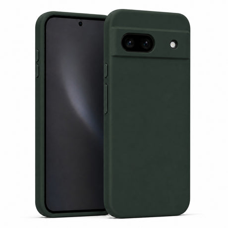 Google Pixel 8A Silicone Pro Silikon Hülle in Tannengrün – Produktansicht