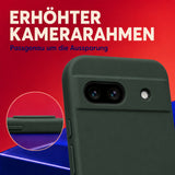 Google Pixel 8A Silicone Pro Silikon Hülle Tannengrün – Detailansicht 2