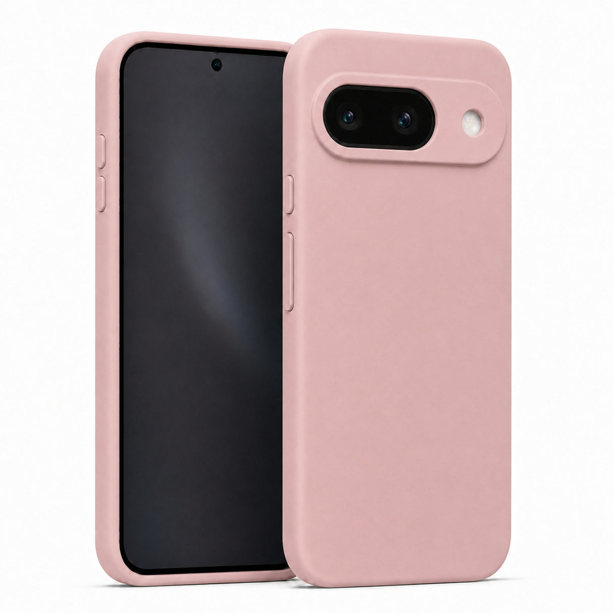 Google Pixel 9 Silicone Pro Silikon Hülle in Altrosa – Produktansicht