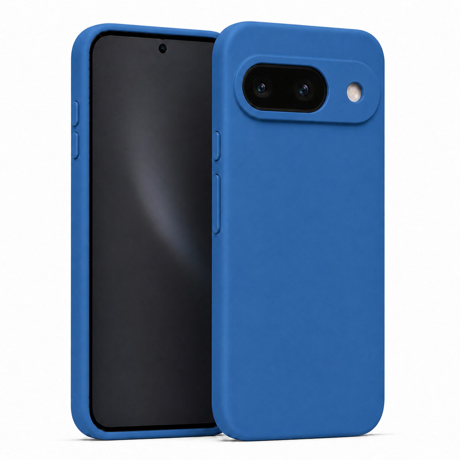 Google Pixel 9 Silicone Pro Silikon Hülle in Marineblau – Produktansicht