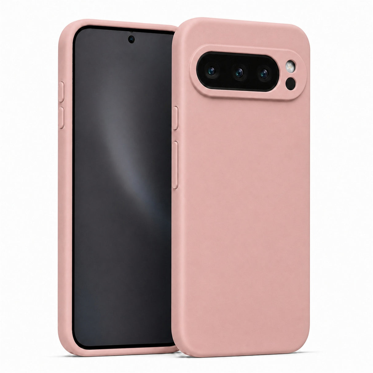Google Pixel 9 Pro Silicone Pro Silikon Hülle in Altrosa – Produktansicht
