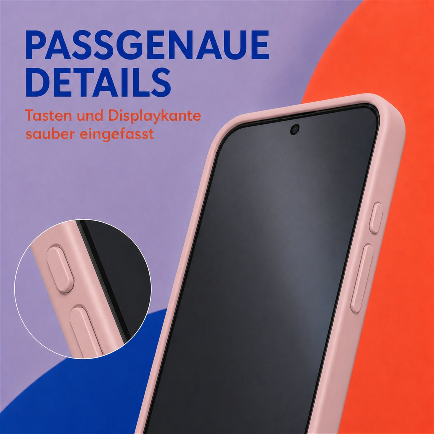 Google Pixel 9 Pro Silicone Pro Silikon Hülle Altrosa – Detailansicht 3