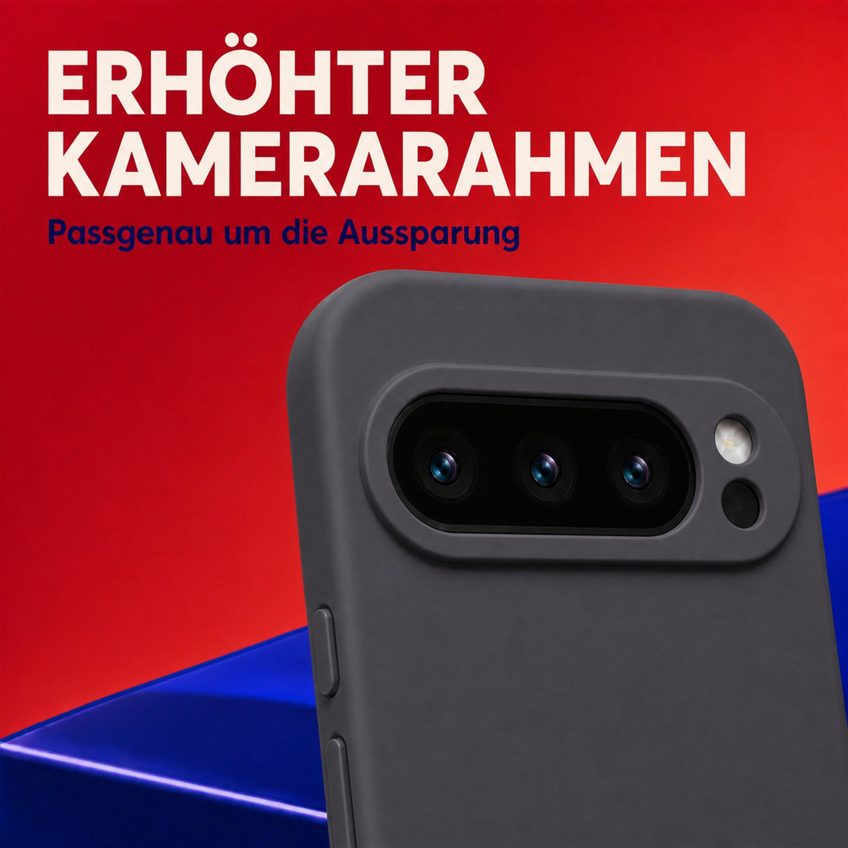 Google Pixel 9 Pro Silicone Pro Silikon Hülle Anthrazit – Detailansicht 2