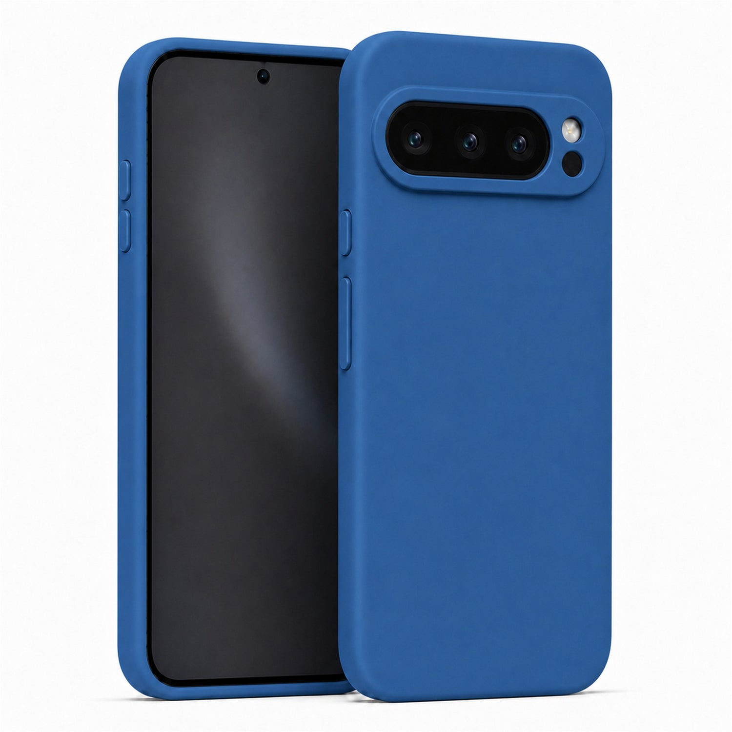 Google Pixel 9 Pro Silicone Pro Silikon Hülle in Marineblau – Produktansicht