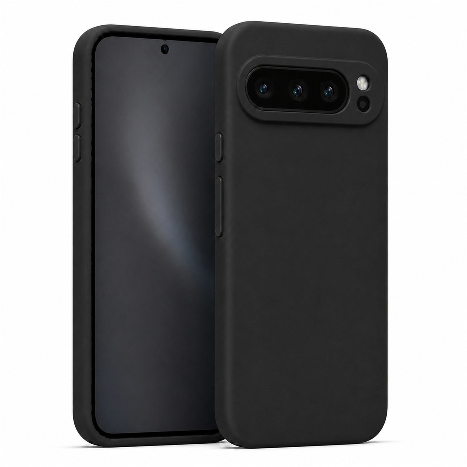Google Pixel 9 Pro Silicone Pro Silikon Hülle in Schwarz – Produktansicht