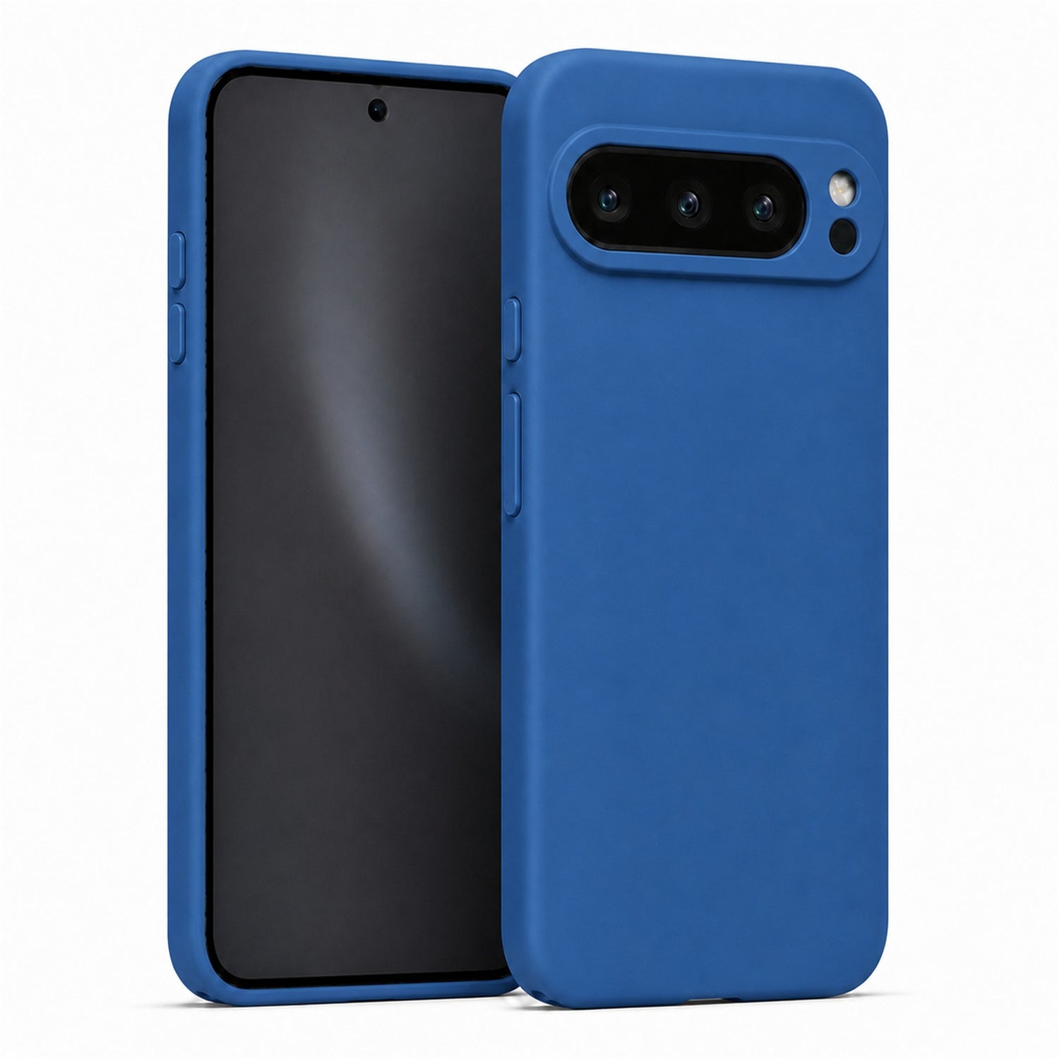 Google Pixel 9 Pro XL Silicone Pro Silikon Hülle in Marineblau – Produktansicht