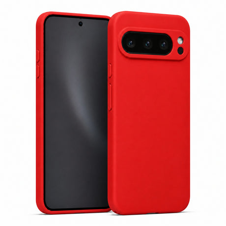 Google Pixel 9 Pro XL Silicone Pro Silikon Hülle in Rot – Produktansicht